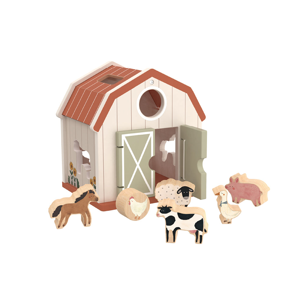 Little Farm Barn Playhouse, set of 7