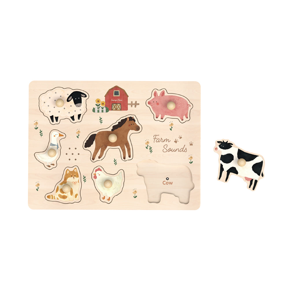 Farm Sound Puzzle,  set of 8