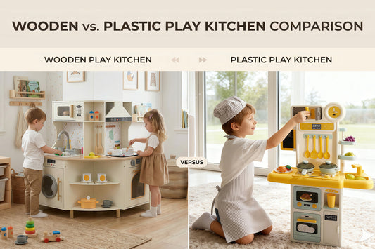 Wooden vs Plastic Play Kitchens: What's Actually Safer for Your Child?