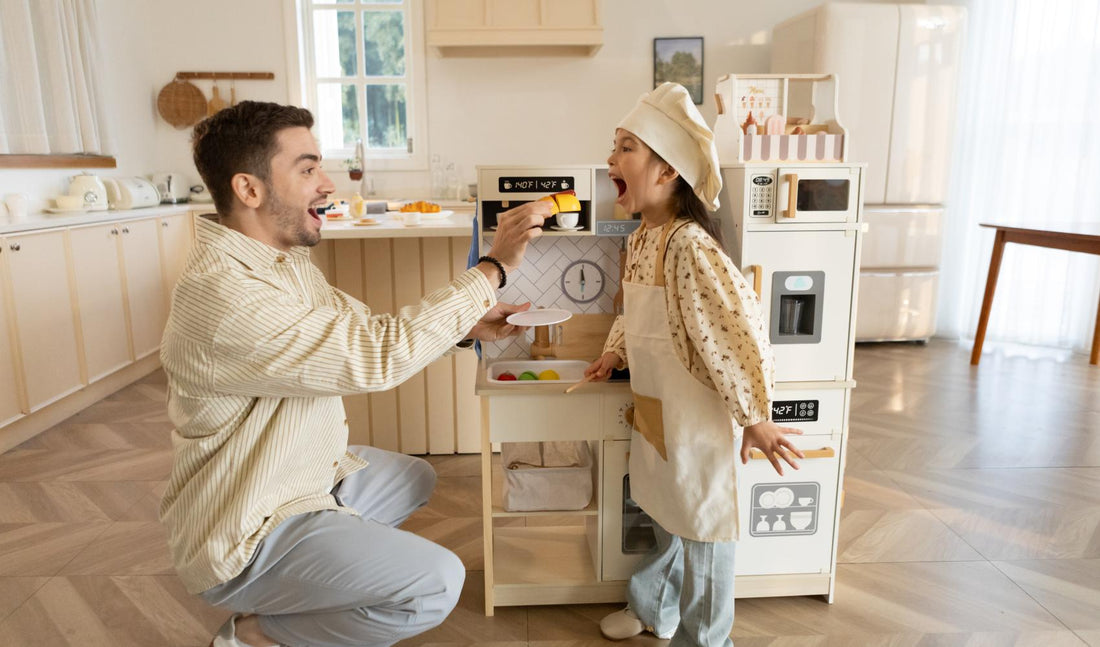 How Many Steps Does It Take to Turn a Drawing into a Wooden Kids’ Kitchen Toy?