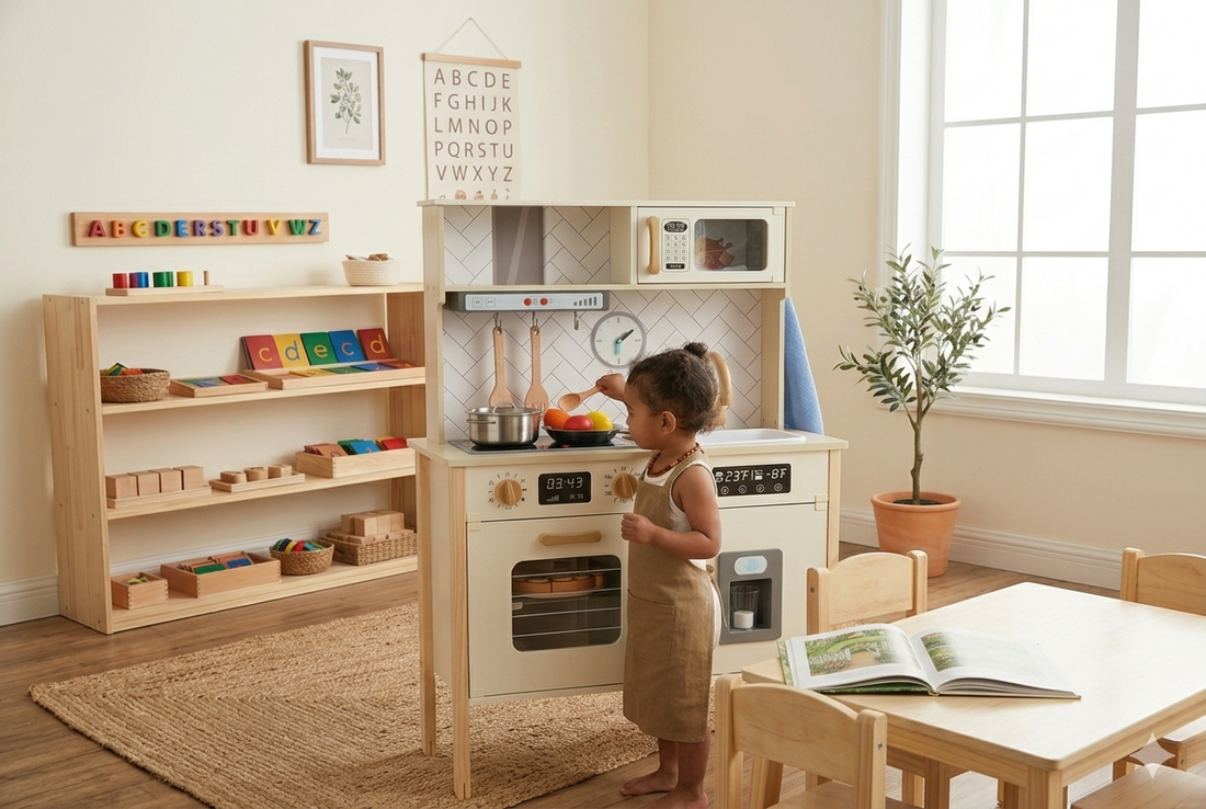 Why This Montessori Wooden Play Kitchen is a Game Changer for Your Home