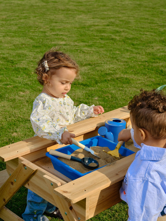 Wooden Sandbox Toys: Little Helpers for Outdoor Fun and Growth