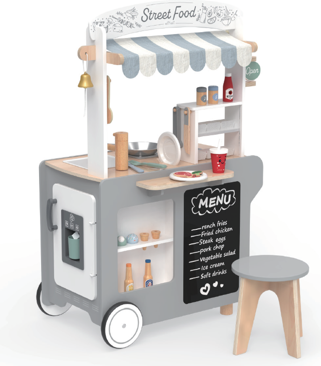 Street Food Cart - 44 pcs without chair-Tsolaki