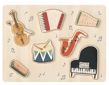 Music Instruments Sound Puzzle,  set of 8