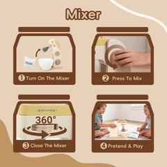 Mixer Toy - Kitchen Role Play Toy for Pretend Cooking