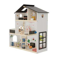 Wooden Dollhouse,set of 30pcs - GUANYI
