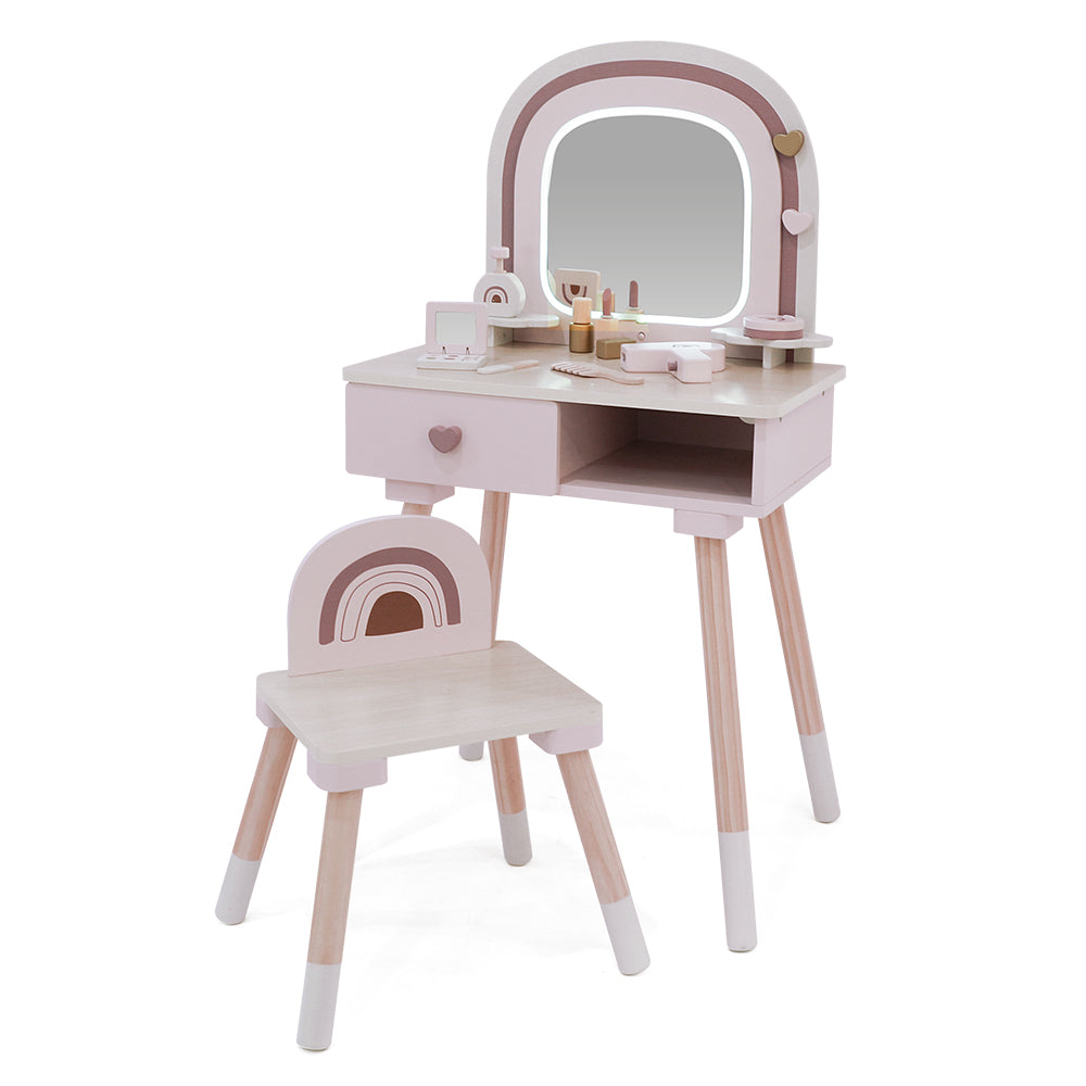 Wooden Vanity Table Set