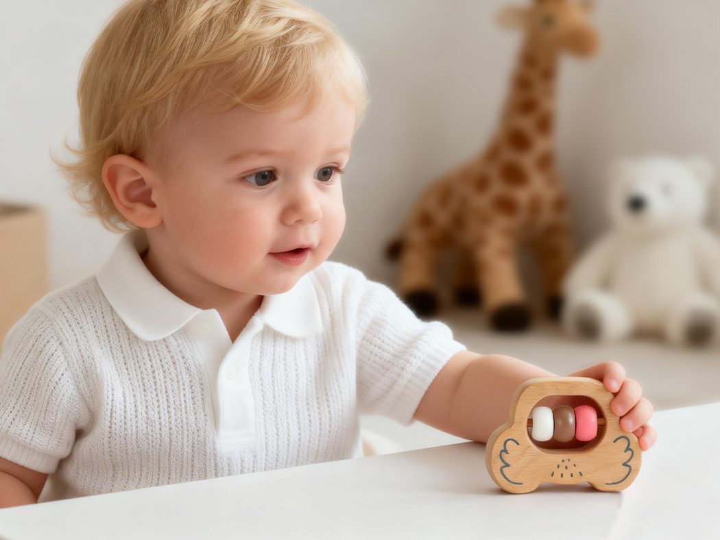 Koala Head Rattle Toy