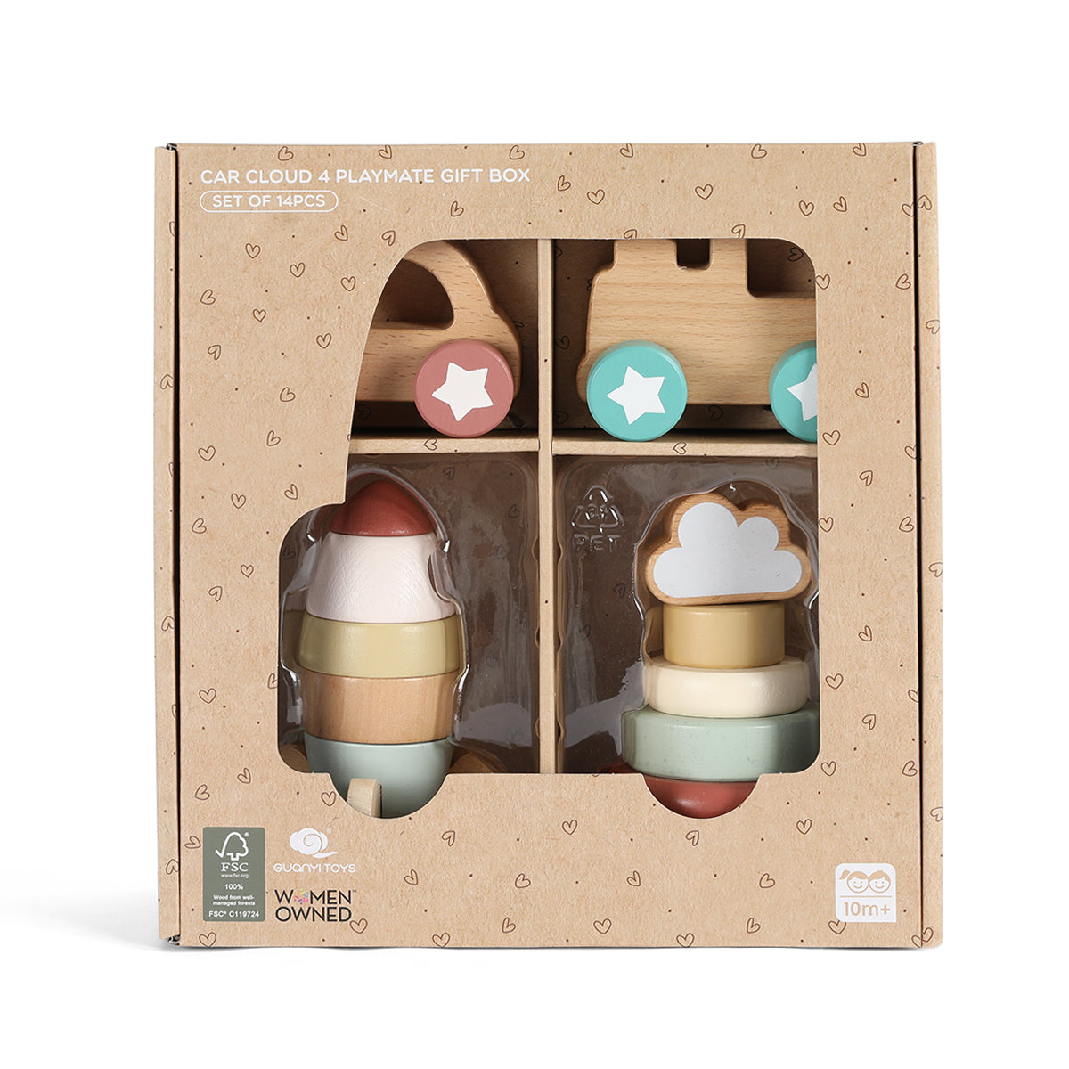 4 in 1, Stacking & Vehicles Gift Set - GUANYI