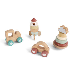 4 in 1, Stacking & Vehicles Gift Set - GUANYI