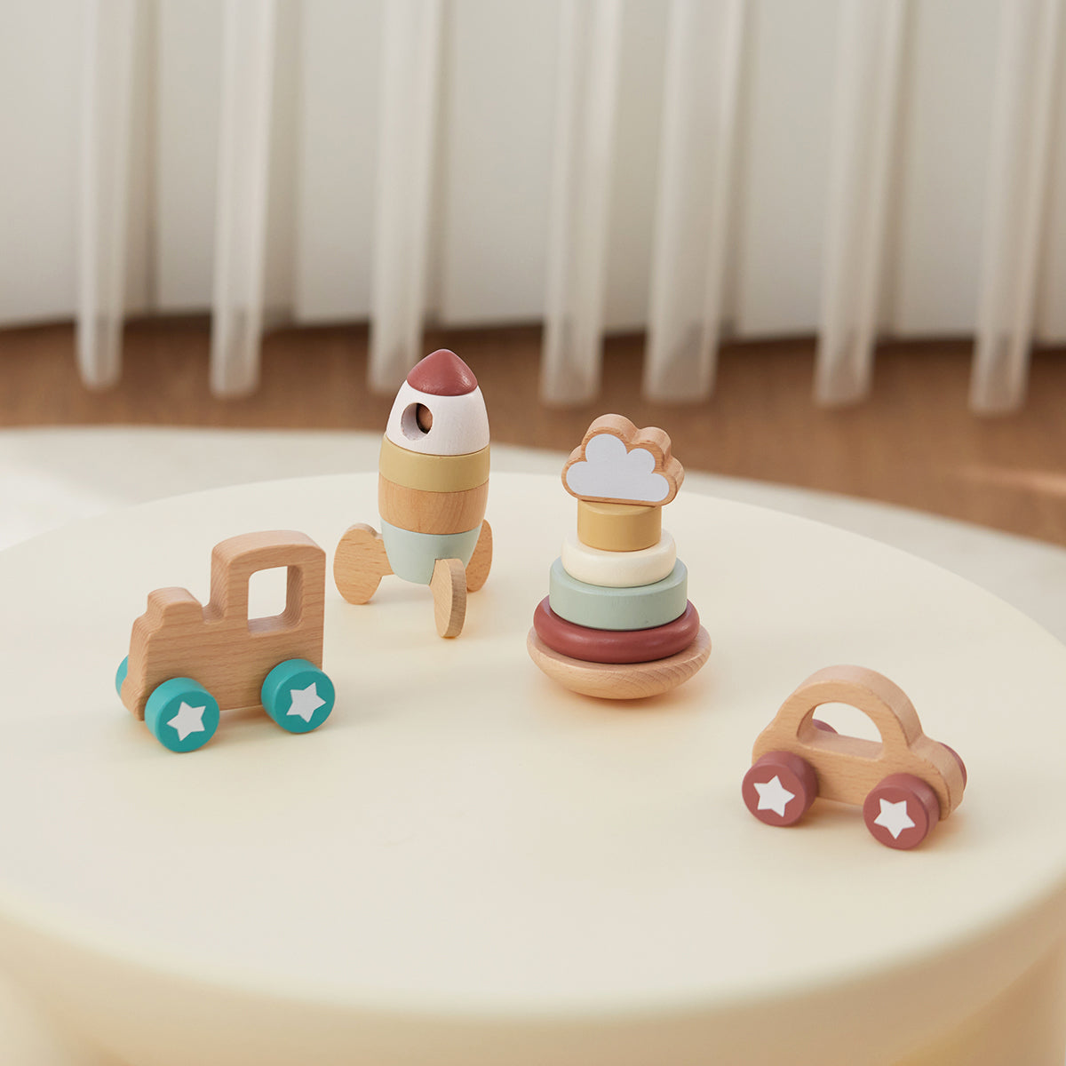4 in 1, Stacking & Vehicles Gift Set - GUANYI