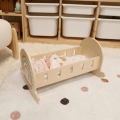 Baby Doll Cradle with 1 Pillow & 1 Cushion - GUANYI