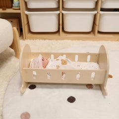 Baby Doll Cradle with 1 Pillow & 1 Cushion - GUANYI