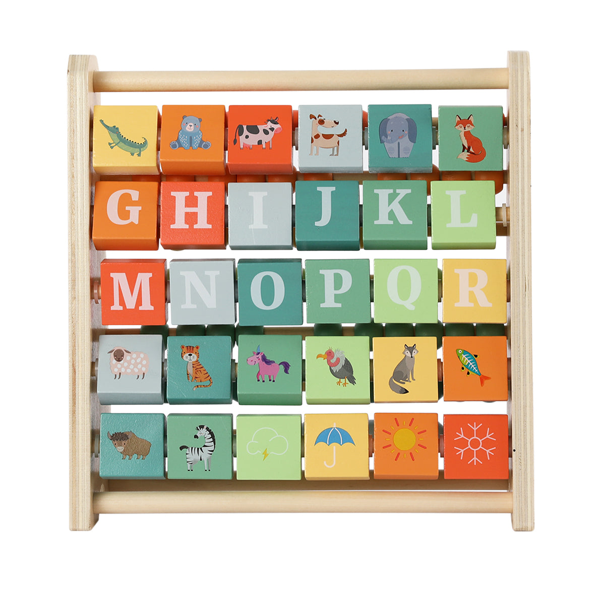 2 in 1 Abacus Stand & Alphabet  Abacus - GUANYI