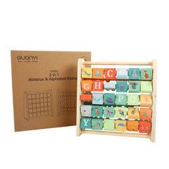 2 in 1 Abacus Stand & Alphabet  Abacus - GUANYI