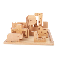 2 in 1，Safari Animal Puzzle & Stack - GUANYI