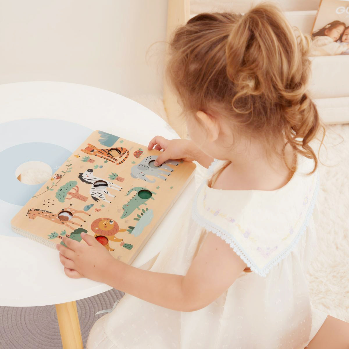 Safari Animal Touch Sound Puzzle - GUANYI