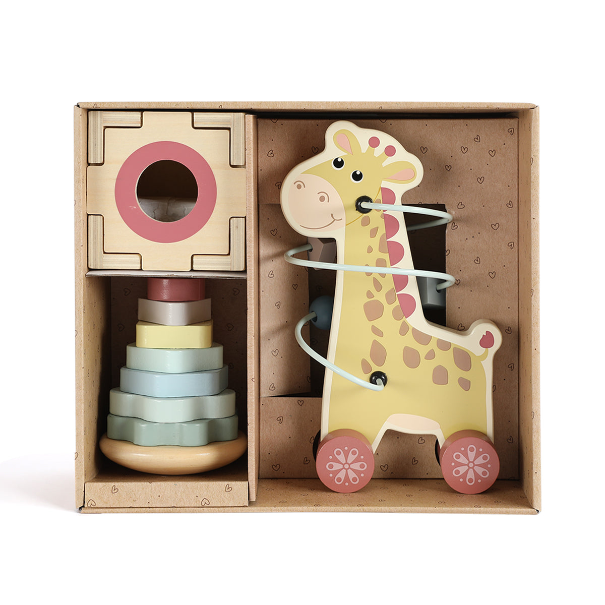 3 in 1, Giraffe Baby Gift Set