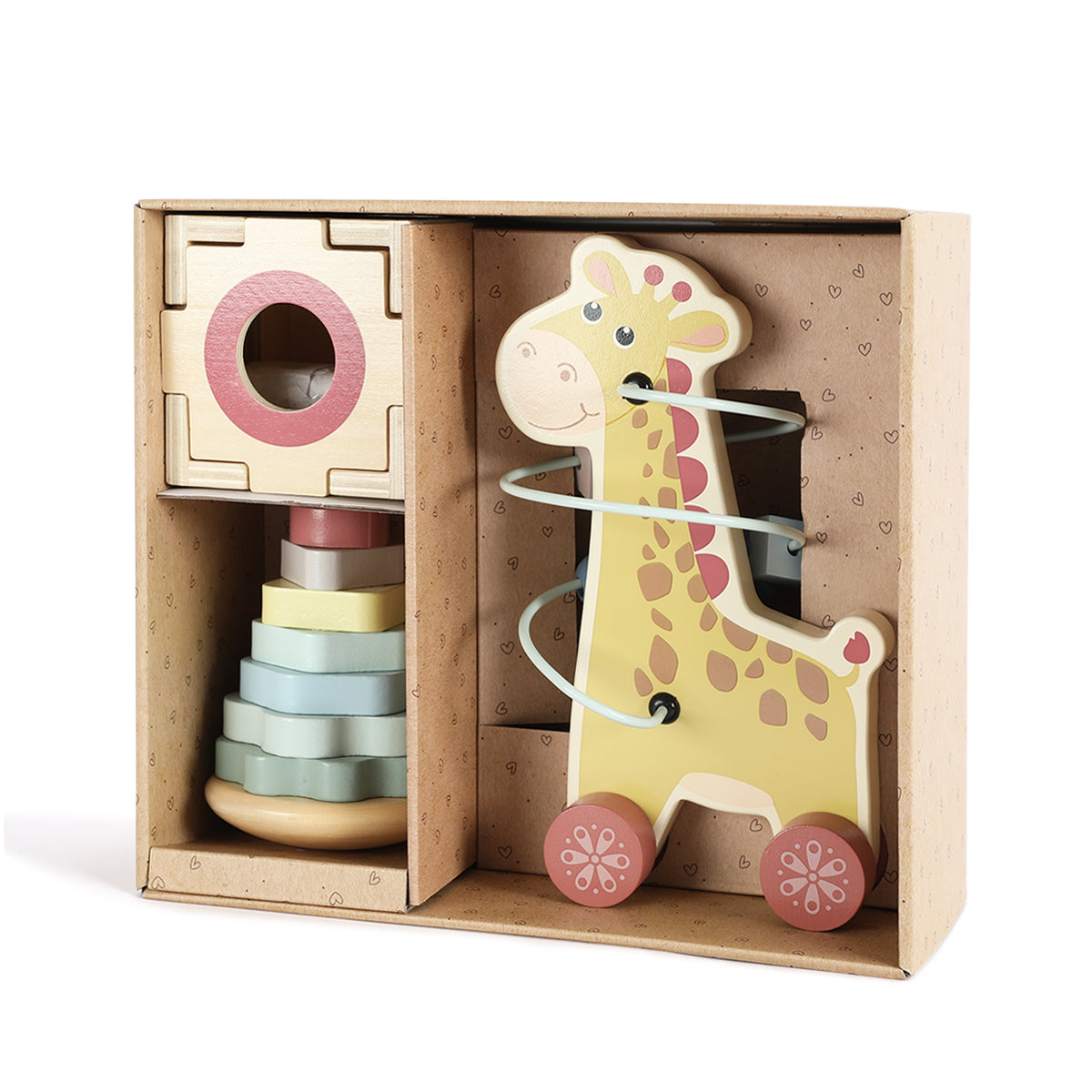 3 in 1, Giraffe Baby Gift Set